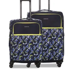 Nasher Miles Unisex Set Of 2 Water Resistant Printed Soft-Sided Trolley Suitcase-13