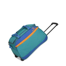 Stony Brook by Nasher Miles Colourblocked Soft-Sided Trolley Duffel Bag-image-35