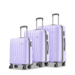 Genie Swing Pack Of 3 Textured Hard-Sided Trolley Bags142.0L-image-79