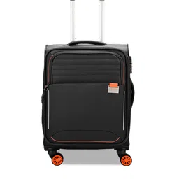 Skybags Unisex Striped Expandable Soft Shell Trolley Suitcase-image-39