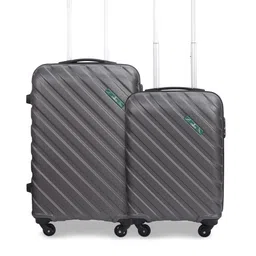 THE CLOWNFISH Set Of 2 Hard Sided Suitcase Trolley Bag - 35 L-8