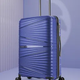 Nasher Miles Navy Blue Solid Trolley Bag-image-47