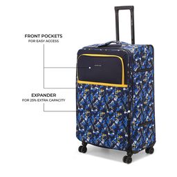 Nasher Miles Unisex Set Of 3 Printed Soft-Sided Cabin & Medium & Large Trolley Suitcase image 2