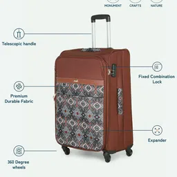 ZOUK Himalayan Trails Avasa Large Trolley Bag image 5