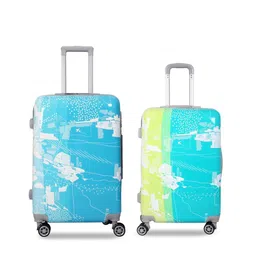 Polo Class Unisex Set Of 2 Printed Hard-Sided Trolley Bags-12