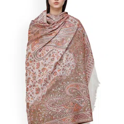 Exotic India Ethnic Motifs Embroidered Shawl-image-20