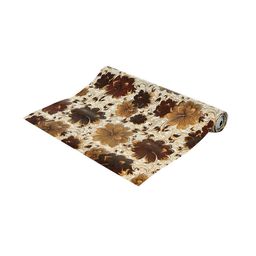 Kuber Industries Brown Printed  PVC Anti Slip Skid Shelf Mat image 3