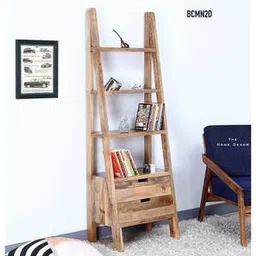 the home dekor Ladwing Solid Wood Bookshelf in Melamine Finish-picture-8