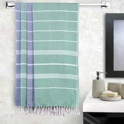 klotthe Multicolor Cotton Striped 201-250 GSM Bath Towel (Set of 4)-picture-27
