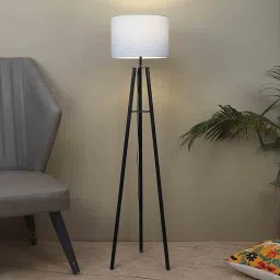 tu casa Blue Cotton Shade Tripod Floor Lamp Iron Base-picture-40