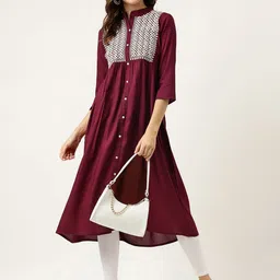 Ashlee Ethnic Embroidered Anarkali Kurta-image-8