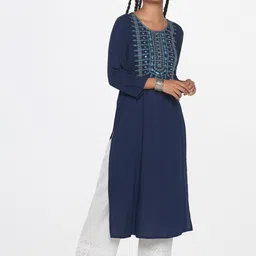 Global Desi Floral Embroidered Anarkali Kurta-picture-39