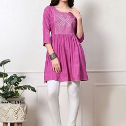 METAFAB Women Geometric Anarkali Kurta-15