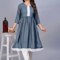 Bachuu Round Neck Anarkali Kurta-image-25