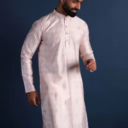 Lightpole Men Thread Work Handloom Anarkali Kurta image 4