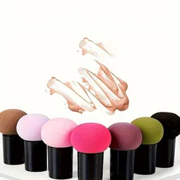 CHRONEX Set Of 3 Assorted Mushroom Makeup Sponge Set-4