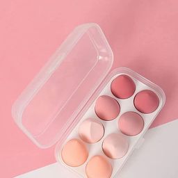 CHRONEX Set Of 8 Professional Makeup Blender Sponge With Case-0