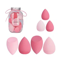 CHRONEX Set of 7 Professional Latex-Free Beauty Blender Sponge with Case - Pink-image-16