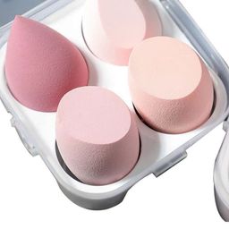 KAZARMAA Set Of 4 Assorted Ultra Soft Blender Makeup Sponge With Case image 3