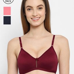 Floret Pack of 3 T-shirt Bras-68