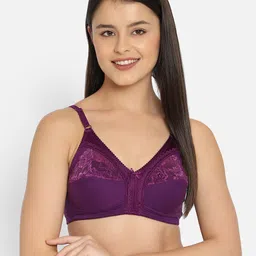 Clovia Purple Floral Everyday Bra BR2302P1532E-picture-10