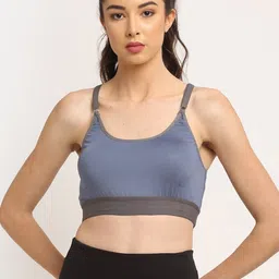 EROTISSCH Blue & Grey Workout Sports Bra-picture-16