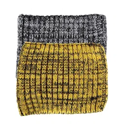 Bharatasya Men Pack of 2 Black & Yellow Textured Winter Acrylic Headbands-image-49