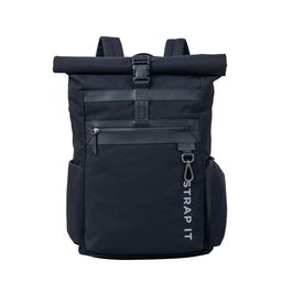 STRAP IT Unisex Black Water Resitant 15 Inch Laptop Backpack-52