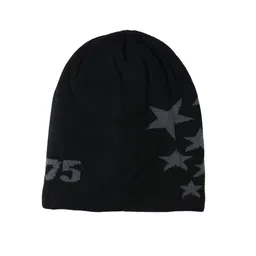 iSWEVEN Unisex Black & Grey Printed Beanie-image-59