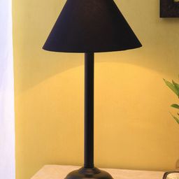 Devansh Black Iron Traditional Bedside Standard Table Lamp-58