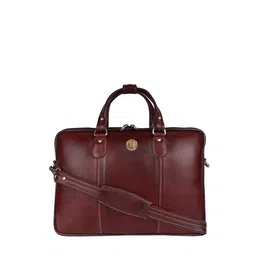 HiLEDER Unisex Pure NDM Leather 16 Inch Briefcase Laptop Bag-12