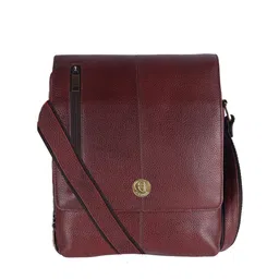 HiLEDER Unisex Leather Textured Messenger Bag-image-18