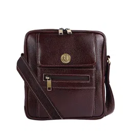 HiLEDER Unisex Leather Leather Messenger Bag-image-69