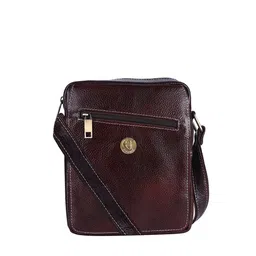 HiLEDER UnisexPure Leather Shoulder Sling Cross Body Messenger Bag-image-11