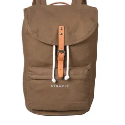 STRAP IT Adult Brown Backpack with Shoe Pocket-55