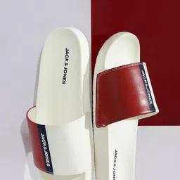 Jack & Jones Men Colourblocked Sliders-31