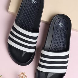 Carlton London sports Men Striped Sliders-picture-43