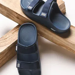 HRX by Hrithik Roshan Men Navy Blue Rubber Sliders-54