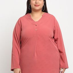 plusS Plus Size Longline Top-24