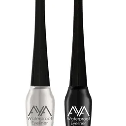 AYA Women Black & Silver Set of 2 Waterproof Liquid Eyeliner-43