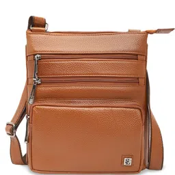 Stamp Leather Swagger Sling Bag-45