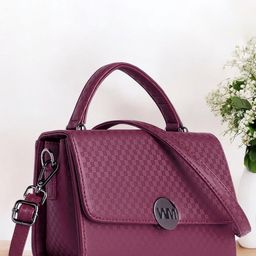 WOMEN MARKS Textured Crossbody Leather Sling Bag-69