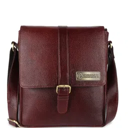 HAMMONDS FLYCATCHER Textured Leather Structured Sling Bag-47