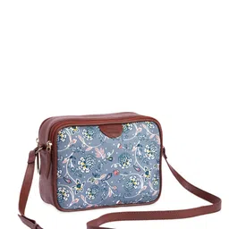 TEAL BY CHUMBAK Floral Printed Structured Sling Bag image 2
