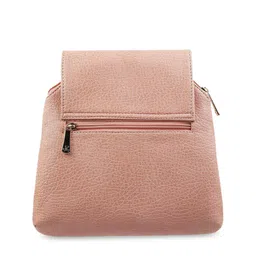Mochi Pink  Textured Structured Sling Bag image 3