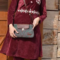 RUDHIRA Self Design Structured Sling Bag-10