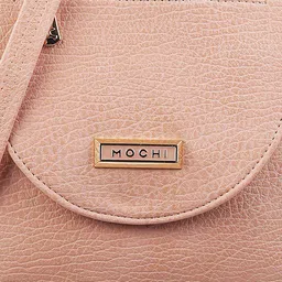 Mochi Pink  Textured Structured Sling Bag image 5