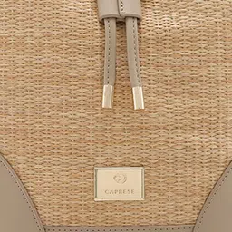 Caprese Textured Structured Jute Sling Bag image 5