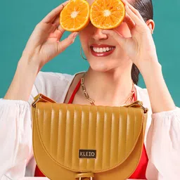 KLEIO Quilted Half Moon Sling Bag-43