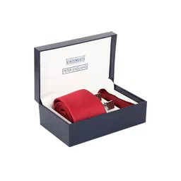 Peter England Men Red Printed Accessory Gift Set-image-77